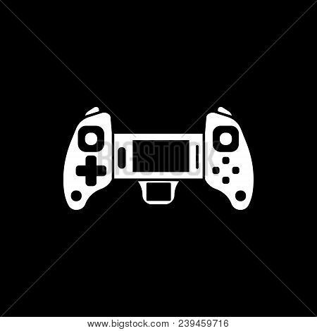 Remote Control Icon. Silhouette Remote Control Vector Icon For Web Design Isolated On Black Backgrou