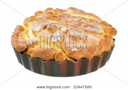Zelfgebakken brood - een brood.