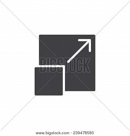 Full Screen Mode Vector Icon. Filled Flat Sign For Mobile Concept And Web Design. Simple Solid Icon.