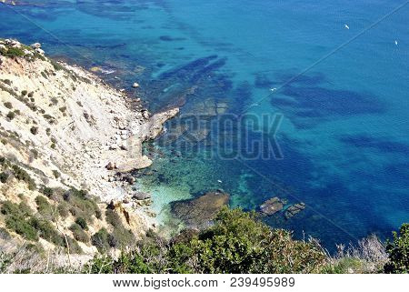 The View From Above To The Mediterranean Sea