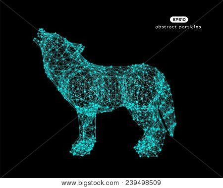 Vector Abstract Illustration Of Wolf.