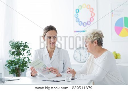 Woman During Medical Interview