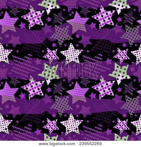 Ultra Violet Stars Background