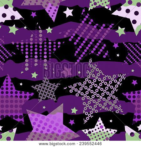 Ultra Violet Stars Background