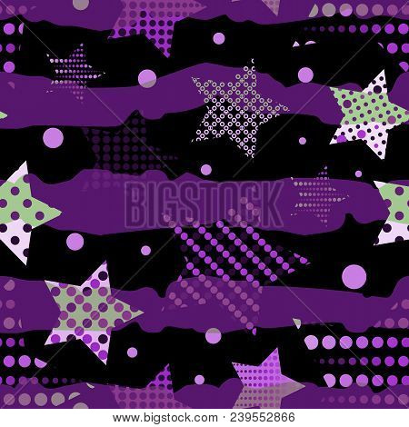 Ultra Violet Stars Background