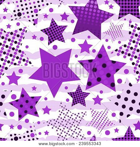 Ultra Violet Stars Background