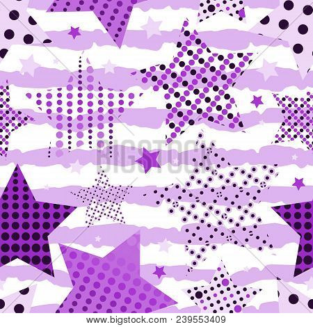 Ultra Violet Stars Background