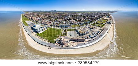 Aerial View Of Rhyl In Wales - United Kingdom