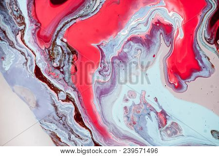 Liquid Marble Texture. Abstract Painting, Can Be Used As A Trendy Background For Wallpapers, Posters