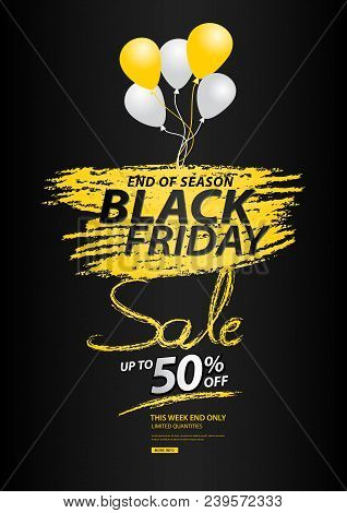Black Friday Sale Banner, Discount, Promotion Poster, Advertisement, Marketing, Tags, Sticker, Bollo