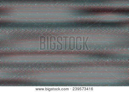 Glitch Psychedelic Background. Old Tv Screen Error. Digital Pixel Noise Abstract Design. Broken Pixe