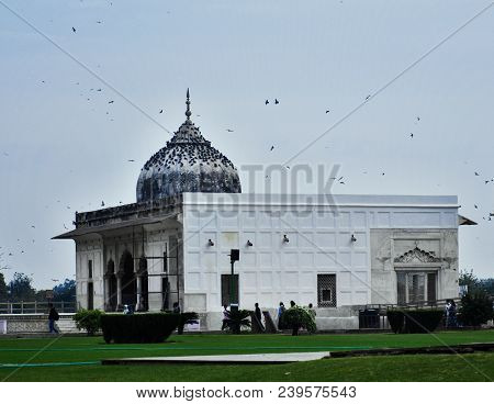 Old Building Inside Red Fort In Delhi