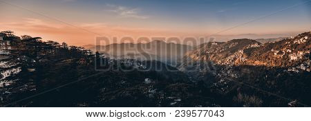 A View From Shimla City In North India