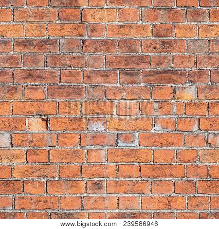 Aged Red Brick Wall Seamless 2k Texture