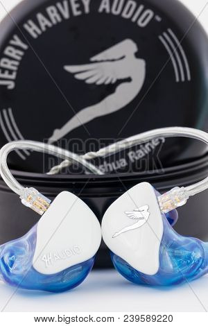 Springfield, Or - May 3, 2018: Custom In Ear Monitors By Jerry Harvey Or Jh Audio For A Musician To 