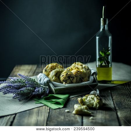 Dough Dainted By The Woman On The Board
