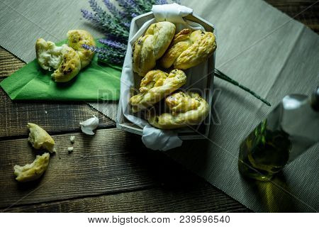 Dough Dainted By The Woman On The Board