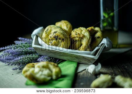 Dough Dainted By The Woman On The Board