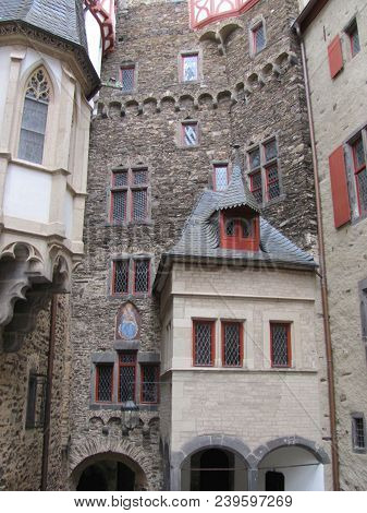 Eltz Germany, July 14, 2015:burg Eltz Castle Near Mosel River Valley, Germany