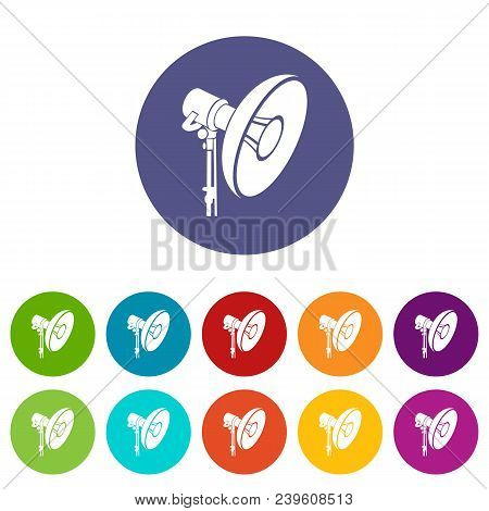Professional Studio Light Icon In Simple Style On A White Background