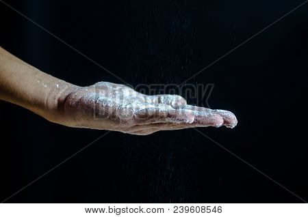Dough Dainted By The Woman On The Board