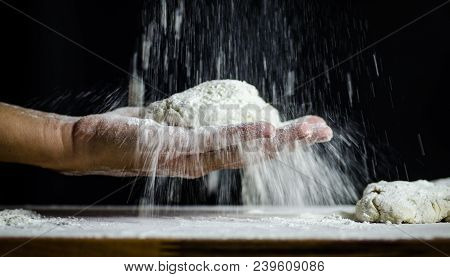 Dough Dainted By The Woman On The Board