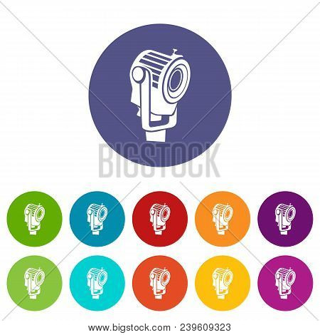 Floodlight Icon In Simple Style On A White Background