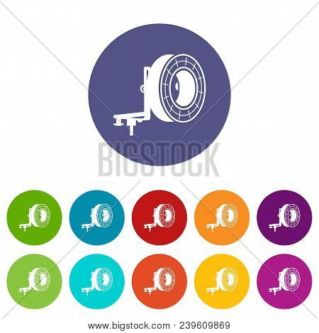 Studio Lighting Icon In Simple Style On A White Background