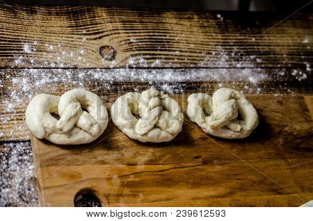 Dough Dainted By The Woman On The Board