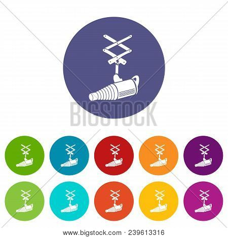 Studio Flash With A Conical Snoot Icon In Simple Style On A White Background