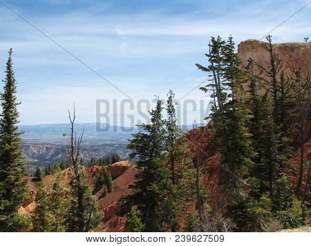 View From Atop A Plateau In South Central Utah