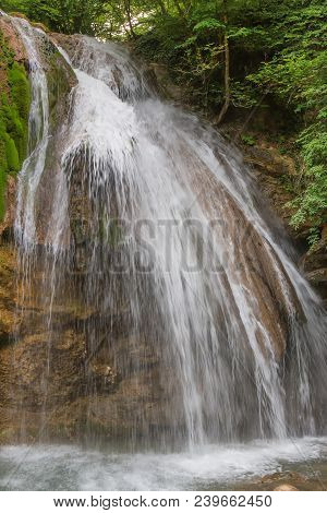 Crimea Beautiful Falls Dzhur-dzhur In The Summer