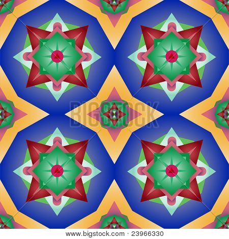 messicano seamless pattern floreali