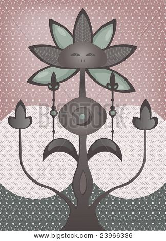 albero psichedelico fantastico fiore
