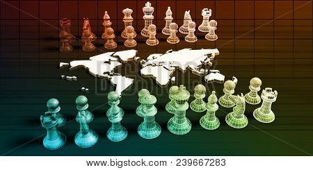 Project Management on a Global Scale Concept 3D Render