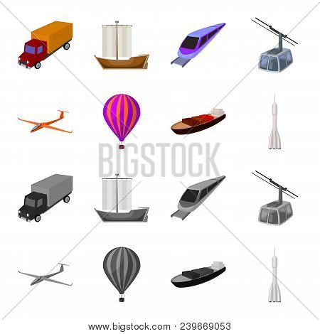 A Drone, A Glider, A Balloon, A Transportation Barge, A Space Rocket Transport Modes. Transport Set 