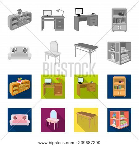 Soft Sofa, Toilet Make-up Table, Dining Table, Shelving For Laundry And Detergent. Furniture And Int