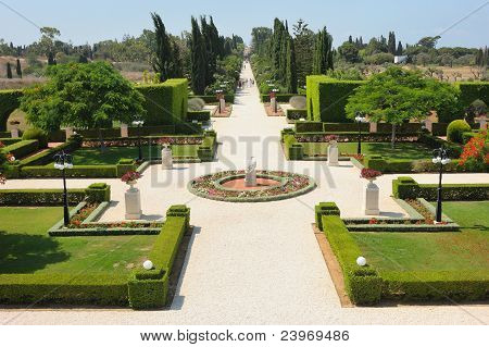 Jardins Bahai perto de Acre