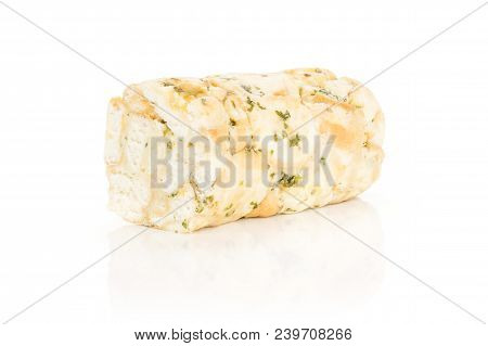 Calsbad Bread Dumpling One Half Isolated On White Background Fresh Steamed