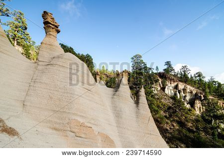 Rock Formations Paisaje Lunar On Canary Island Tenerife, Spain
