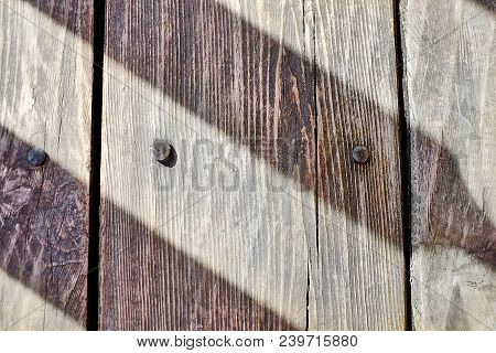 Detail Of Floor Or Wall Made Of Wooden Planks.old Wood Texture Background For Design