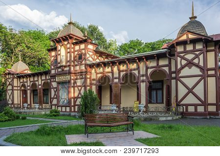 Essentuki, Russia - May 23, 2016: View Of The Old Building In Essentuki, Resort Town In  Caucasian M