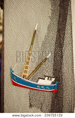 Mini Size Little Colorful Model Boat In View