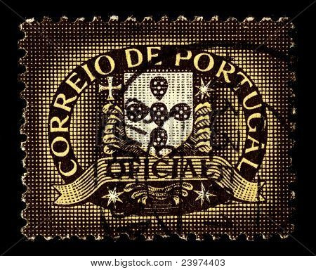 Portugalsko-cca 1975:A známka vytištěna v Portugalsku ukazuje obrázek Correios de Portugal je vydání National