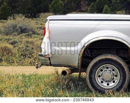 Four Wheel Drive Pick Up Truck Ready to Haul Garbage Out of Canyon