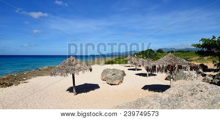 Small Cosy Ancon Beach Being In The Vicinity Of The Trinidad City On Cuba