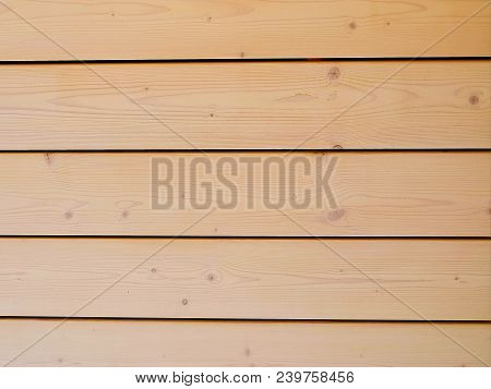 Wooden Plank Wall Made Of Natural Wood Treated With Anti-rotting Agent