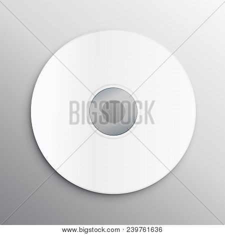 Empty Cd Cover Vector Design Mockup Template