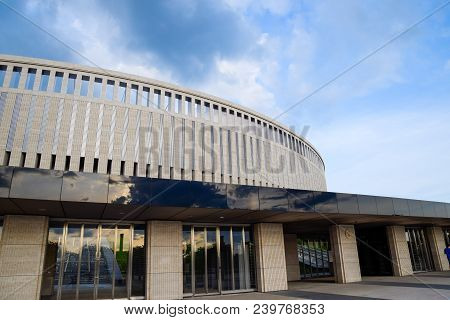 Krasnodar, Russia - June 06, 2017: Krasnodar Stadium In The City Of Krasnodar. The Architecture Of T