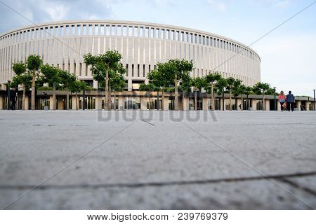Krasnodar, Russia - June 06, 2017: Krasnodar Stadium In The City Of Krasnodar. The Architecture Of T